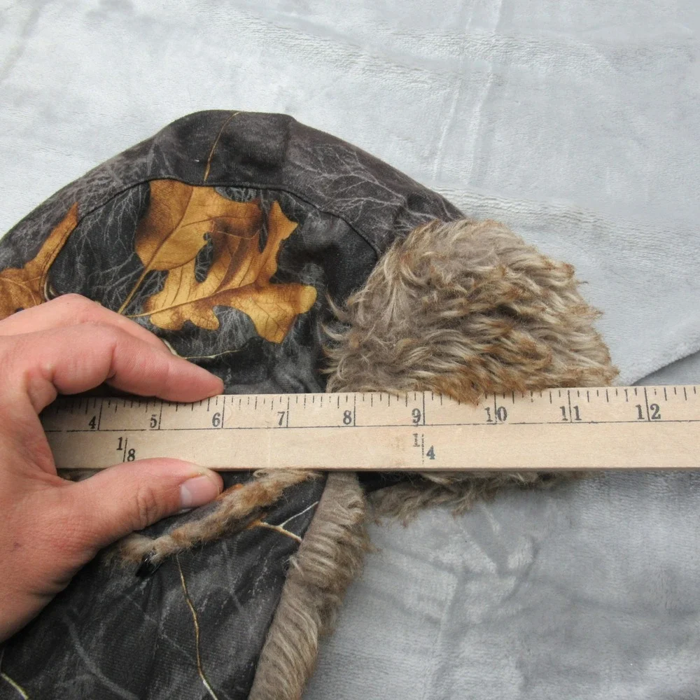 Real Tree‎ Trapper Hat Camouflage Thinsulate Insulation Fur Trim Warm Winter